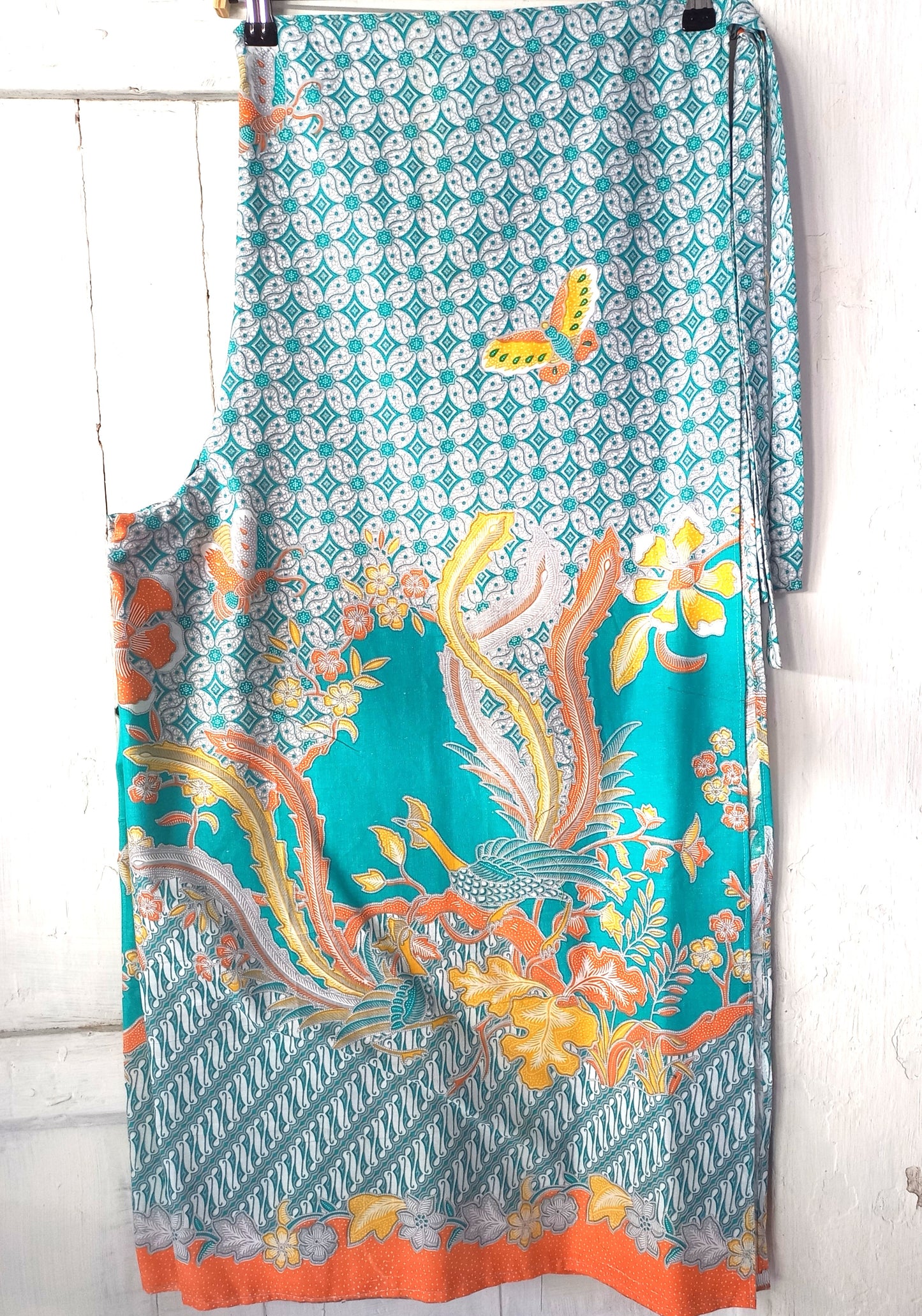Aquamarine Wrap Pants, Bali Wrap Pants, Batik Wrap Pants, Palazzo Pants,