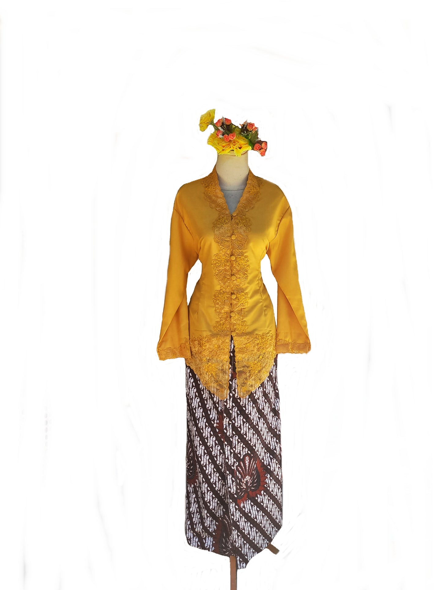 Gold Kebaya Cotton, Kebaya dress, nyonya kebaya size XS, S, M, L, 2L, 3L, 4L, 5L