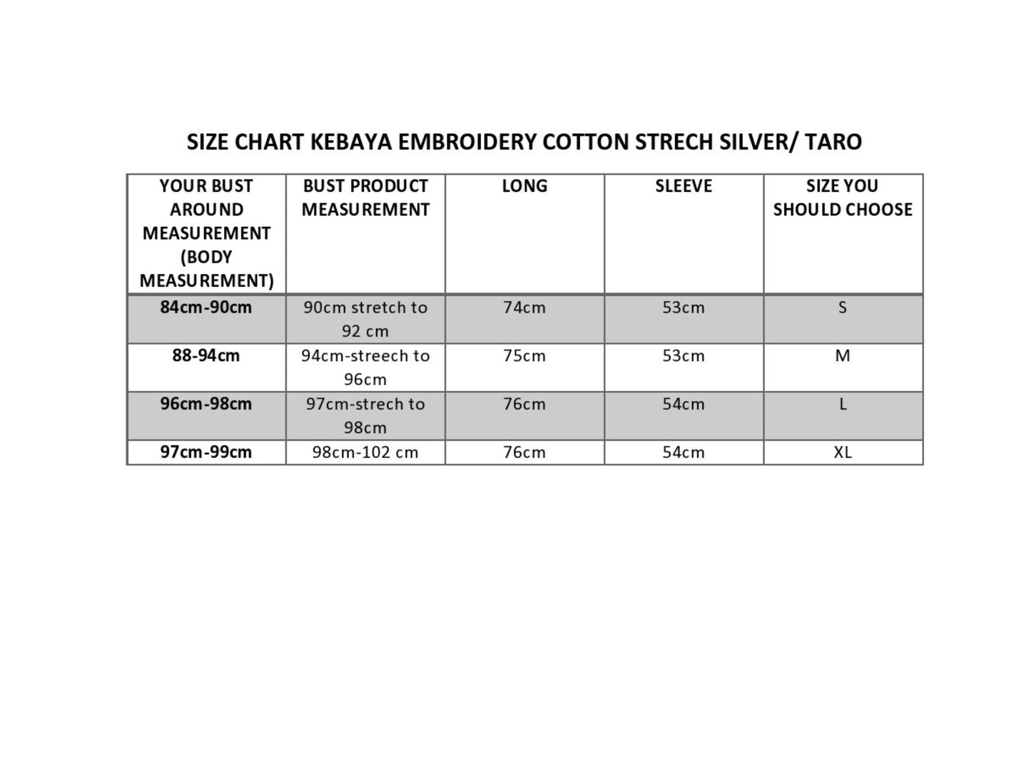 kebaya silver, kebaya dress, kebaya top, baju kebaya size S, M , L, XL