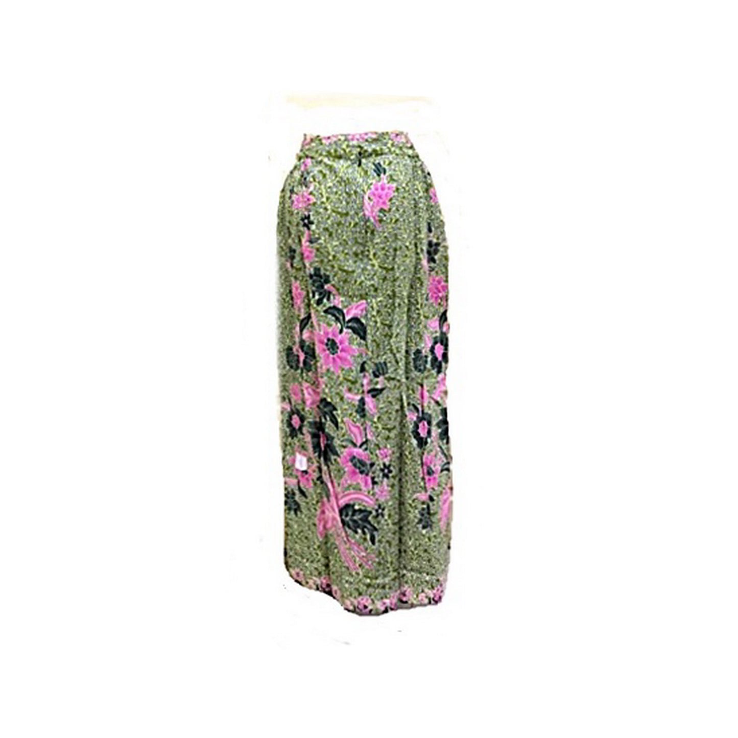 Green Sarong skirt Kebaya, maxi batik skirt, instant sarong skirt  Size S, M ,L, Xl,2L, 3L, 4L