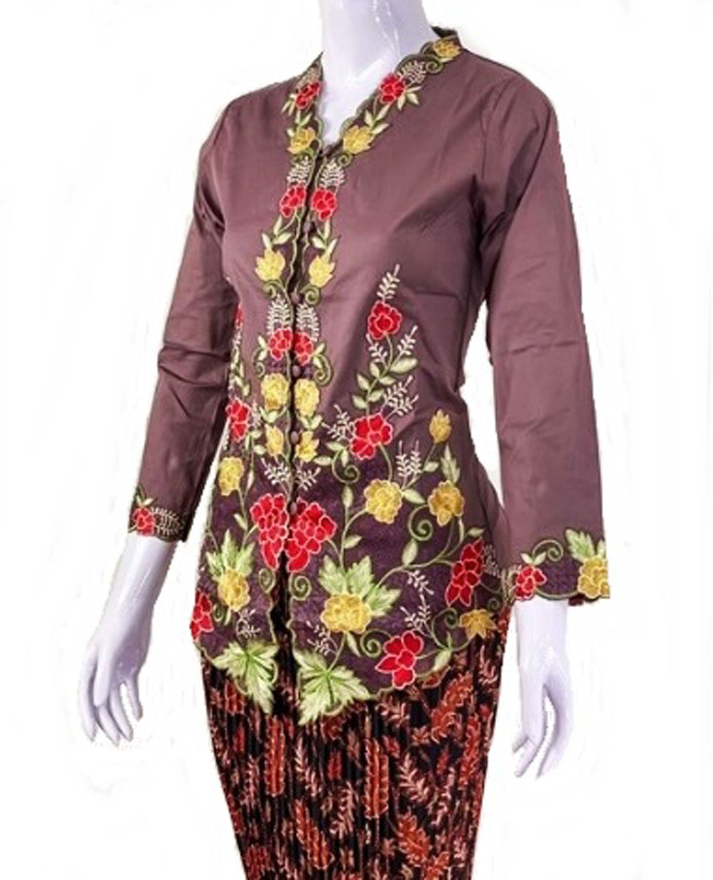 Kebaya Chocolate, Kebaya cotton, Kebaya dress high quality