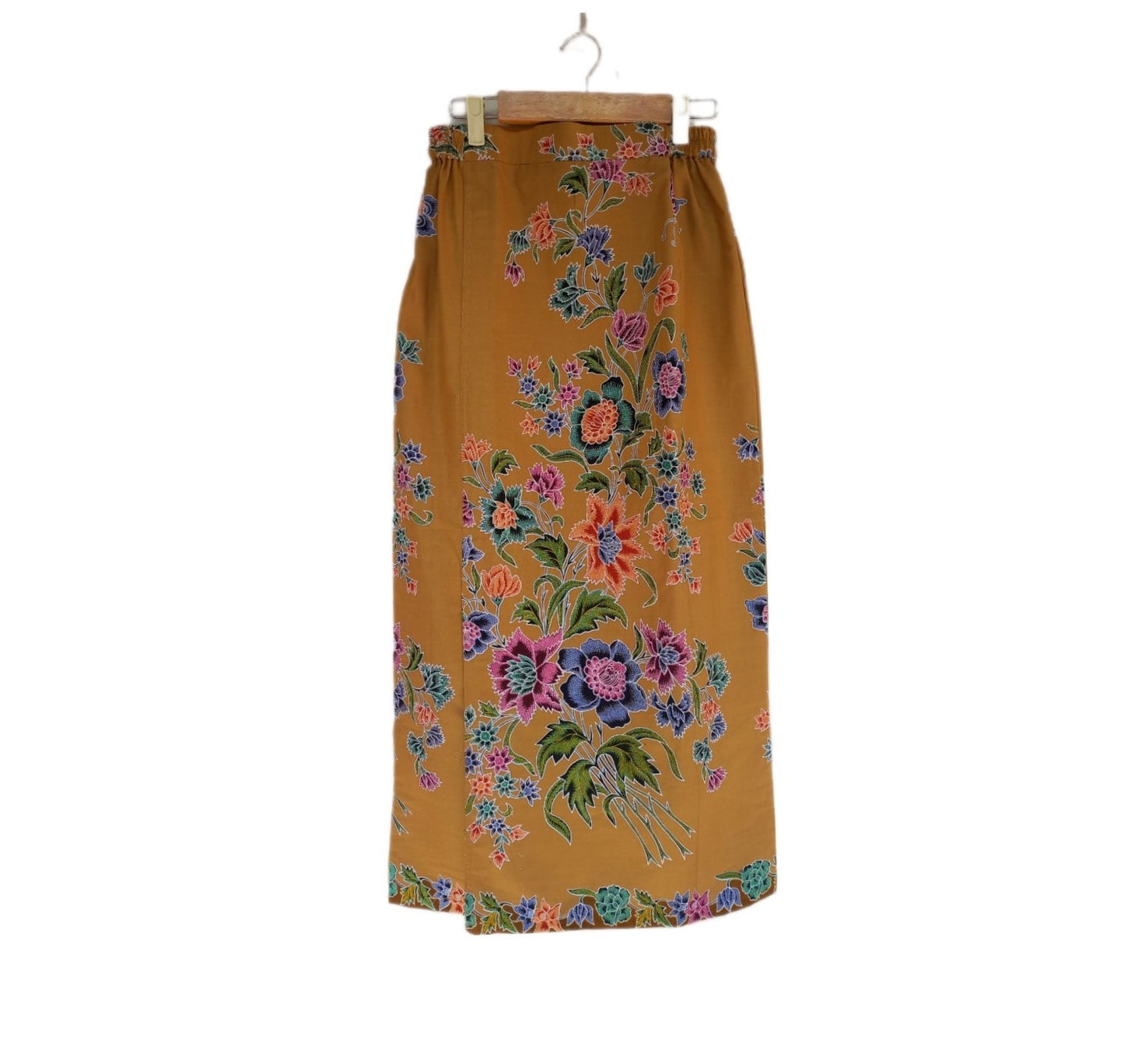 Gold sarong skirt kebaya, instant sarong skirt, kebaya skirt, batik skirt