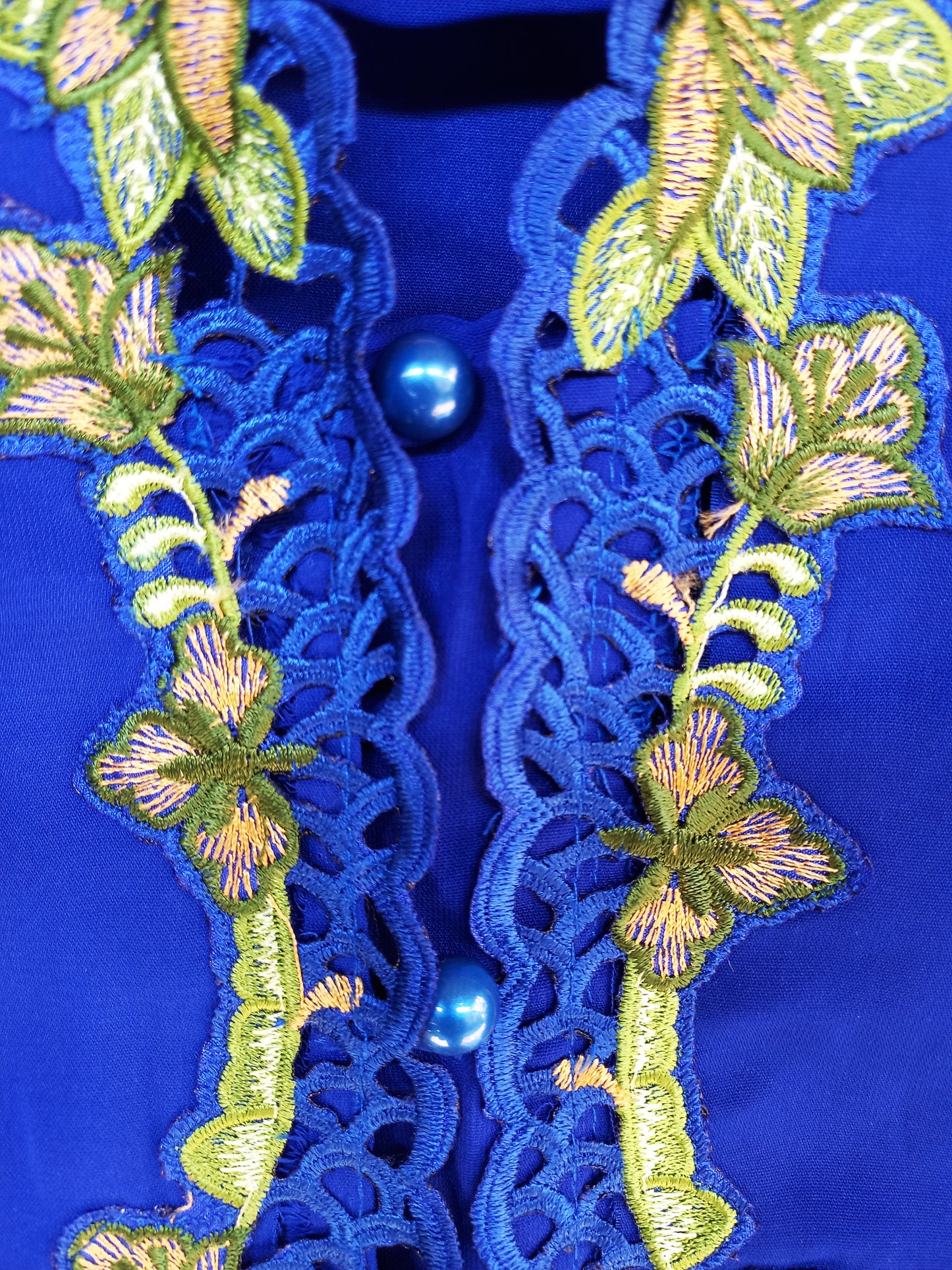 Royal Blue Kebaya Nyonya, Kebaya dress, baba nyonya Size S, M, L