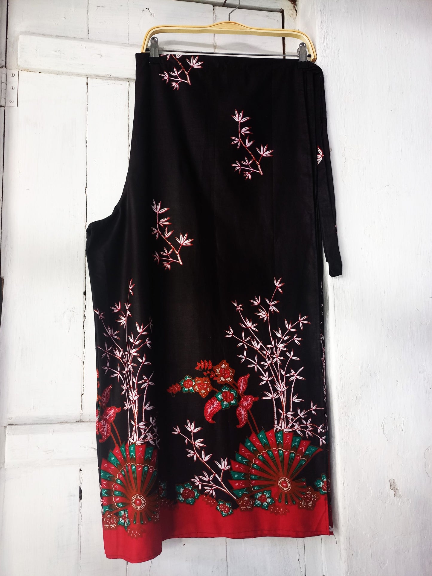 Black Wrap pants, Batik Pants, Wrap Pants Bali, Cotton wrap pants