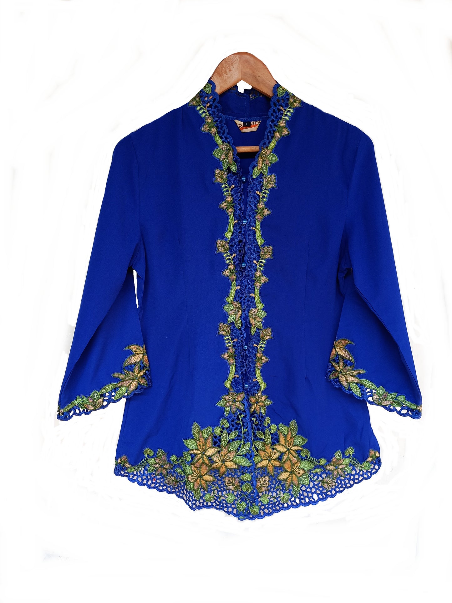 Royal Blue Kebaya Nyonya, Kebaya dress, baba nyonya Size S, M, L