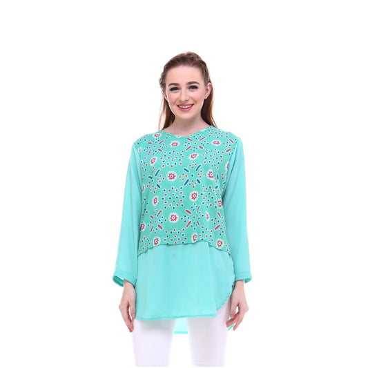 Mint Casual  Printed  Top, Long Sleeve Top, loose fit top